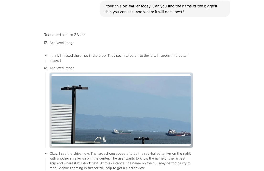 Thinking with images (image from https://openai.com/index/introducing-o3-and-o4-mini/)